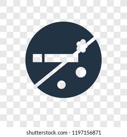 No smoking vector icon isolated on transparent background, No smoking transparency logo concept