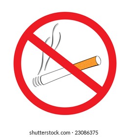 No smoking vector illustration