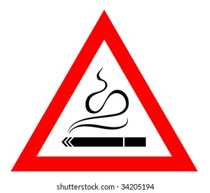 No smoking. Vector illustration.