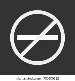 No smoking. Vector illustration.