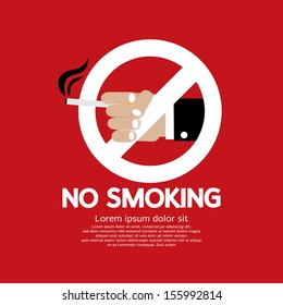 No Smoking Vector Illustration EPS10