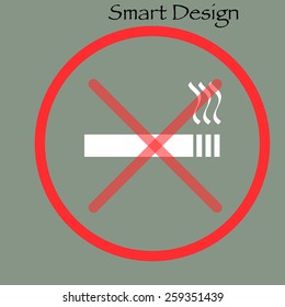 no smoking vector sign 