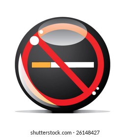 No smoking vector sign