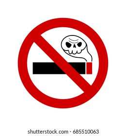 No smoking vector sign art