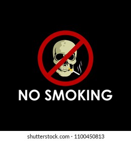 No Smoking Vector Template Design Illustration