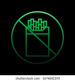 No smoking, warming, cigarette, prohibition nolan icon. Simple thin line, outline vector of quit smoking icons for ui and ux, website or mobile application