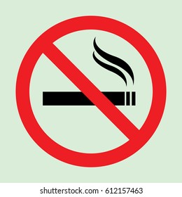 No smoking warning icon