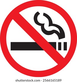 No Smoking warning sign Eps | Vector