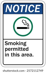 No smoking warning sign and labels