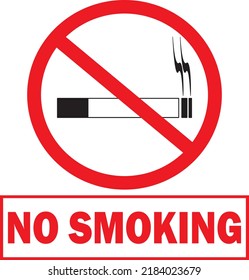 No Smoking Warning Sign Vector Stock Vector (Royalty Free) 2184023679 ...