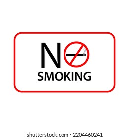 no smoking warning vector sign 