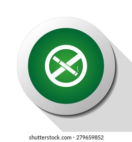 No smoking, web icon. Vector design