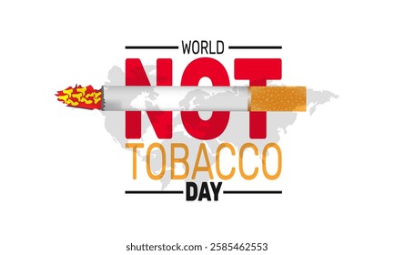 no smoking and World No Tobacco Day . This holiday-themed design is perfect for backgrounds, banners, greeting cards, posters with text inscription, Classic social media posts.Vector