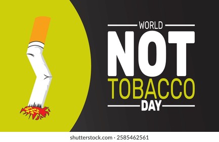 no smoking and World No Tobacco Day . This holiday-themed design is perfect for backgrounds, banners, greeting cards, posters with text inscription, Classic social media posts.Vector