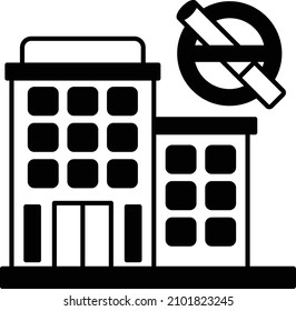 No Smoking Zone Concept,  Vaping not Allowed Vector color Icon Design, No Tobacco day Symbol, Quit smoking Sign, Cigarette or Smoker Stock Illustration