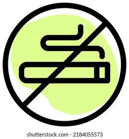 No smoking zone for laundry service layout