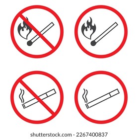 no hay icono de aviso de paro de la coincidencia de llama de smokong