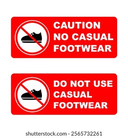 No sneaker shoes vector icon. Do not wear sneakers sign symbol. Fashion icon prohibitted or regulation for event or public place printable. Fashion footwear clip art silhouette