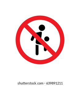 No Soccer player icon illustration isolated vector sign symbol