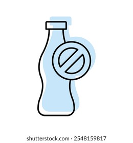 No Soft Drink color shadow thinline icon , vector, pixel perfect, illustrator file