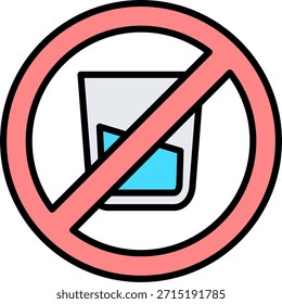 Kein Softdrink Neues kreatives Vektorsymbol-Design