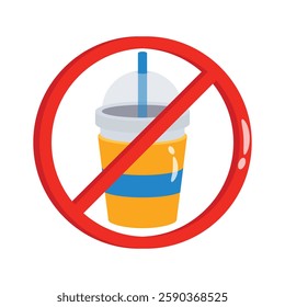 No soft drink sign indicating fasting rules during Ramadan