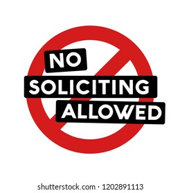 soliciting allowed