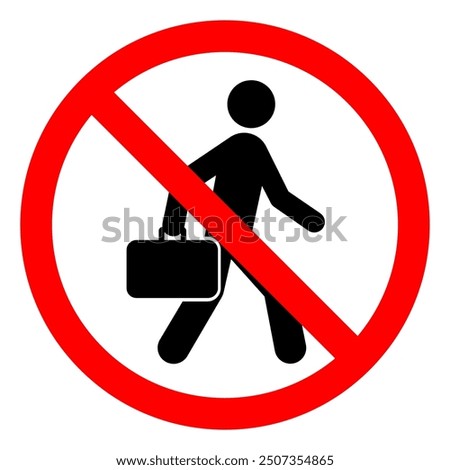 No Soliciting Symbol Sign, Vector Illustration, Isolate On White Background Label.EPS10