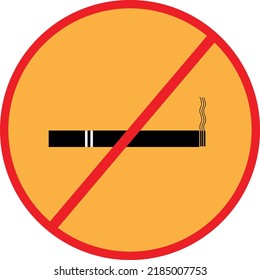No somoking icon vector illustration.cigarette icon illustration.