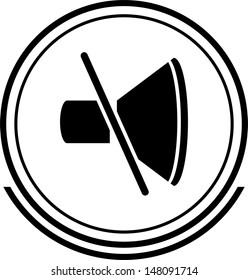 No sound button black