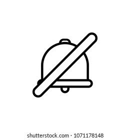 no sound icon. Element of minimalistic icons for mobile concept and web apps. Thin line icon for website design and development, app development
