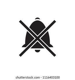 No sound icon flat vector template design trendy