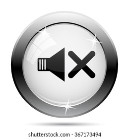 No sound icon. Internet button on white background. EPS10 vector.
