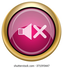 No sound icon. Internet button on white background. EPS10 vector.
