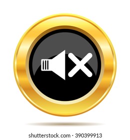 No sound icon. Internet button on white background. EPS10 vector.