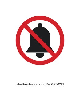 No sound icon isolated on white background. Vector illustration. Eps 10.