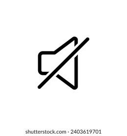 No sound icon simple vector perfect illustration