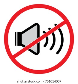 No Sound Icon Vector Stock Vector (Royalty Free) 751014007 | Shutterstock