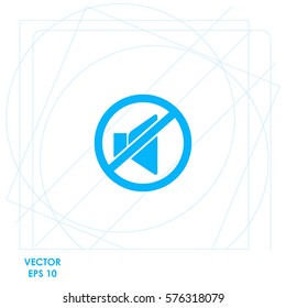 No sound  icon Vector design.