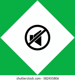 No sound  icon Vector design.