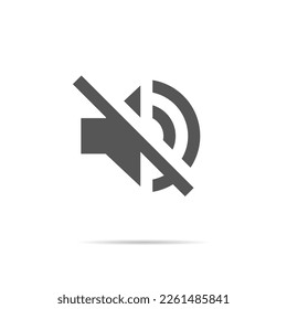 No hay vector de icono de sonido. Símbolo de señal Silenciar altavoz