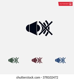 The no sound icon. Volume Off symbol.