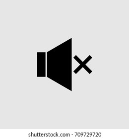 no sound icon,no volume icon,vector illustration