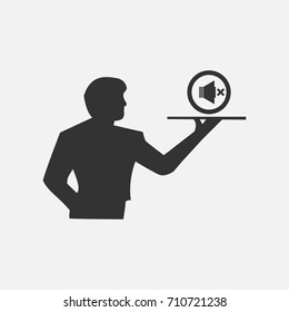 no sound icon,vector illustration