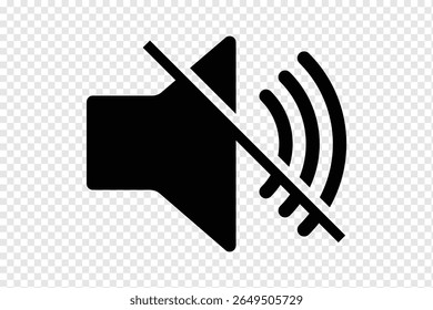 no sound no music signboard. No sound mute speaker . Mute sound icon vector. no sound icon indicates silence or mute mode in a round frame Ideal for websites apps and presentations. eps 10