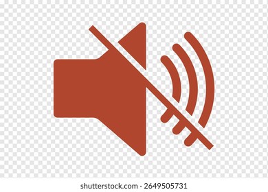 no sound no music signboard. No sound mute speaker . Mute sound icon vector. no sound icon indicates silence or mute mode in a round frame Ideal for websites apps and presentations. eps 10