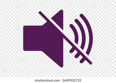 no sound no music signboard. No sound mute speaker . Mute sound icon vector. no sound icon indicates silence or mute mode in a round frame Ideal for websites apps and presentations. eps 10