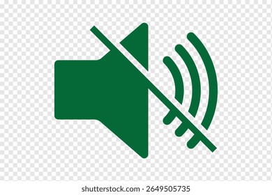 no sound no music signboard. No sound mute speaker . Mute sound icon vector. no sound icon indicates silence or mute mode in a round frame Ideal for websites apps and presentations. eps 10