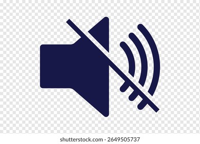 no sound no music signboard. No sound mute speaker . Mute sound icon vector. no sound icon indicates silence or mute mode in a round frame Ideal for websites apps and presentations. eps 10