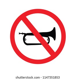 No sound sign. Keep Quiet Vector Symbol.vector illustration.